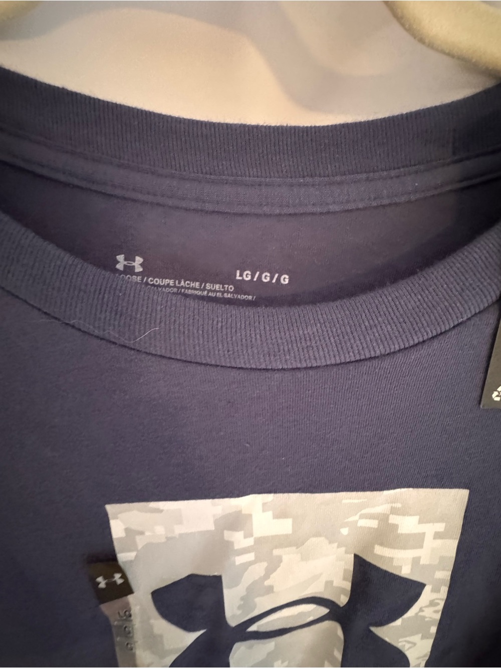 Under Armour Men’s Navy Blue Short-Sleeve Logo Tee